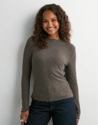 Only - Brun - Onlemma L/S High Neck Top Noos Jrs