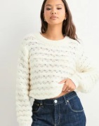 Vero Moda - Vit - Vmlauryn Ls O-Neck Pullover Ga Boo