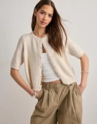 Vero Moda - Beige - Vmdoffy 2/4 O-Neck Button Cardigan