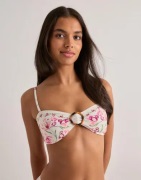 Malina - Rosa - Viola Bamboo-ring Bandeau Biki