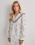 Neo Noir - Vit - Degas Dot Blouse