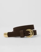 Pieces - Brun - Pcbaria Suede Jeans Belt