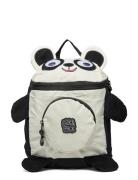 Panda Shape Black Backpack Ryggsäck Väska Multi/patterned Pick & Pack