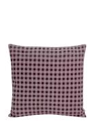 Gingham 50X50 Cm Home Textiles Cushions & Blankets Cushions Purple Com...