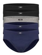 Jbs 5-Pack Mini Slip Gots Kalsonger Y-front Briefs Blue JBS