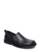 Shoes - Flat - With Elastic Loafers Låga Skor Black ANGULUS