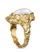 Goddess Ring Moonst Ring Smycken Gold Maanesten