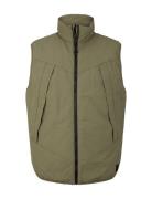 Padded Vest Väst Khaki Green Tom Tailor