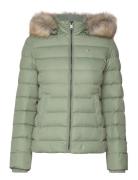 Tommy Jeans Tjw Basic Hooded Down Jacket Grön