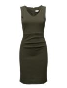 Sara Dress Kort Klänning Khaki Green Kaffe