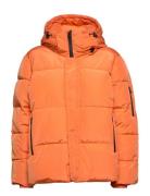 Hazekb Short Puffer Jacket Fodrad Jacka Orange Karen By Simonsen