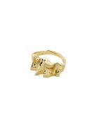Willpower Recycled Sculptural Ring Gold-Plated Ring Smycken Gold Pilgr...