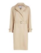 Calvin Klein Essential Trench Coat Beige