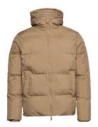 Slhdavid Short Puffer Jacket Ex Fodrad Jacka Brown Selected Homme