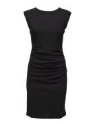 India Round-Neck Dress Kort Klänning Black Kaffe