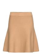 Octavia Knit Skirt Kort Kjol Beige Second Female