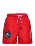 Swimming Shorts Badshorts Red Mickey Mouse