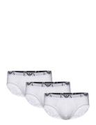 Men's Knit 3Pack Brief Kalsonger Y-front Briefs White Emporio Armani