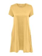 Onlmay Life S/S Pocket Dress Jrs Kort Klänning Yellow ONLY