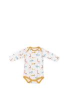 Moulin Roty Bergamote Cream Animal Print Bodysuit Sous Mon Baobab 12M ...