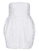 3D Flower Mini Dress Kort Klänning White ROTATE Birger Christensen