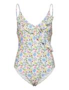 Ireni Bly Frill Swimsuit Baddräkt Badkläder Multi/patterned Becksönder...