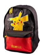 Pokémon #025, Large Backpack Ryggsäck Väska Black Pokemon