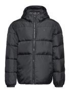 Essential Down Jacket Fodrad Jacka Black Tommy Hilfiger