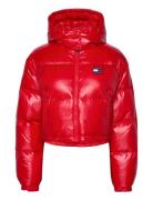 Tjw Crp Alaska Puffer Fodrad Jacka Red Tommy Jeans