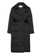 Yasluffa Ls Padded Coat S. Noos Fodrad Rock Black YAS