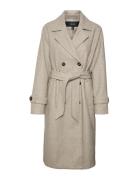 Vero Moda Vmfortunevega Long Trenchcoat Ga Noos Grå