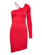 Tjw Logo Tape Bodycon Dress Kort Klänning Red Tommy Jeans