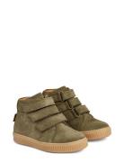 Gerd Tex Velcro Bootie Känga Stövel Khaki Green Wheat