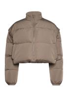 Detachable Down Puffer Jacket Fodrad Jacka Beige Rosemunde