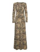 ROTATE Birger Christensen Stretchy Maxi Dress Gul