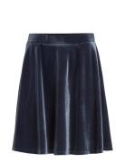 Vikatja Hw Short Velvet Skirt/Ka Kort Kjol Blue Vila
