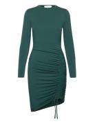 Viscose Dress Kort Klänning Green Rosemunde