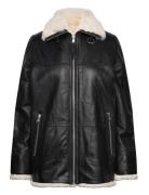 Debbie Shearling Jacket Outerwear Coats Winter Coats Black Jofama