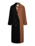 YAS Yasblocky Wool Coat - Ka Brun