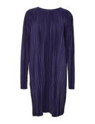 Vmaurora Ls O-Neck Short Dress Jrs Kort Klänning Purple Vero Moda