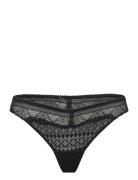 Idole - Lace Thong Stringtrosa Underkläder Black Etam