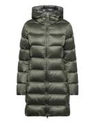 Ladies Down Jacket Fodrad Rock Green Colmar