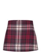 Tartan Mini Skirt Kort Kjol Red Tommy Hilfiger