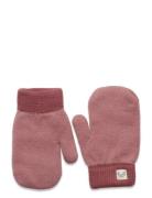 Mitten Knitted Accessories Gloves & Mittens Mittens Pink Lindex