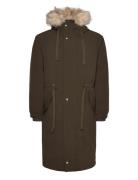 GANT Over D 2 In 1 Down Parka Khaki Green