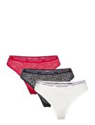 3 Pack Thong Lace Stringtrosa Underkläder White Tommy Hilfiger