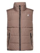 Superdry Sports Puffer Gilet Brun