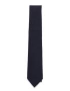 Solid Navy Cotton Tie Slips Navy AN IVY