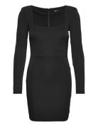 Shoulderpad Mini Dress Kort Klänning Black Gina Tricot