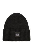 UGG W Chunky Rib Beanie Svart